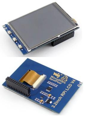 "LCD дисплей Waveshare 3.2"" для Raspberry Pi 3/4 (320x240, сенсорный со стилусом)"