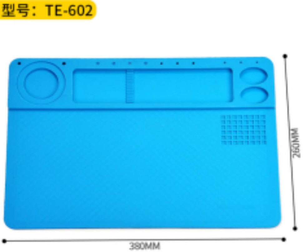 Silicone Heat Insulation Temperature Resistant TE-602 Mobile Phone Electronics Repair Workbench High Pad 38*26CM