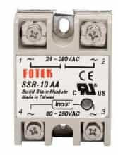 Твердотельное реле FOTEK SSR-10AA (80-250В, AC управление AC нагрузкой)