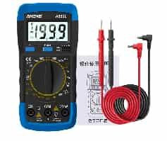 Smart Digital Multimeter (Without Battery,Bubble Stop Production!! A830L Profesional Blue-Grey ANENG Bag)