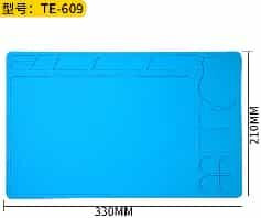 Silicone Heat Insulation Temperature Resistant TE-609 Mobile Phone Electronics Repair Workbench High Pad 33*21CM