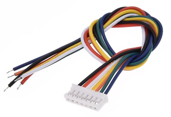 Односторонний штекерный разъем PH2.0мм 7P (провод 1007 26AWG, 50см)