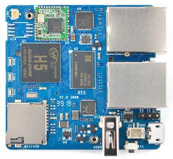 Одноплатный компьютер NanoPi R1S (512MB, H3, AP Routing)