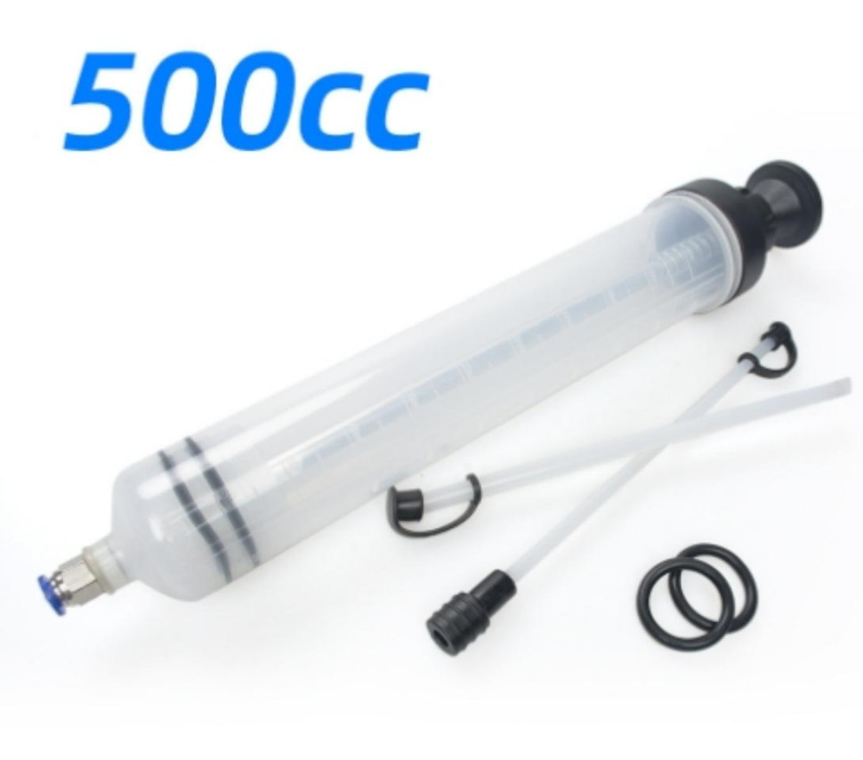 Filling Syringe  Manual Car Oil Fluid Extractor 500mL Fuel Transfer
