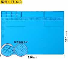 Silicone Heat Insulation Temperature Resistant TE-610 Mobile Phone Electronics Repair Workbench High Pad 35*25CM