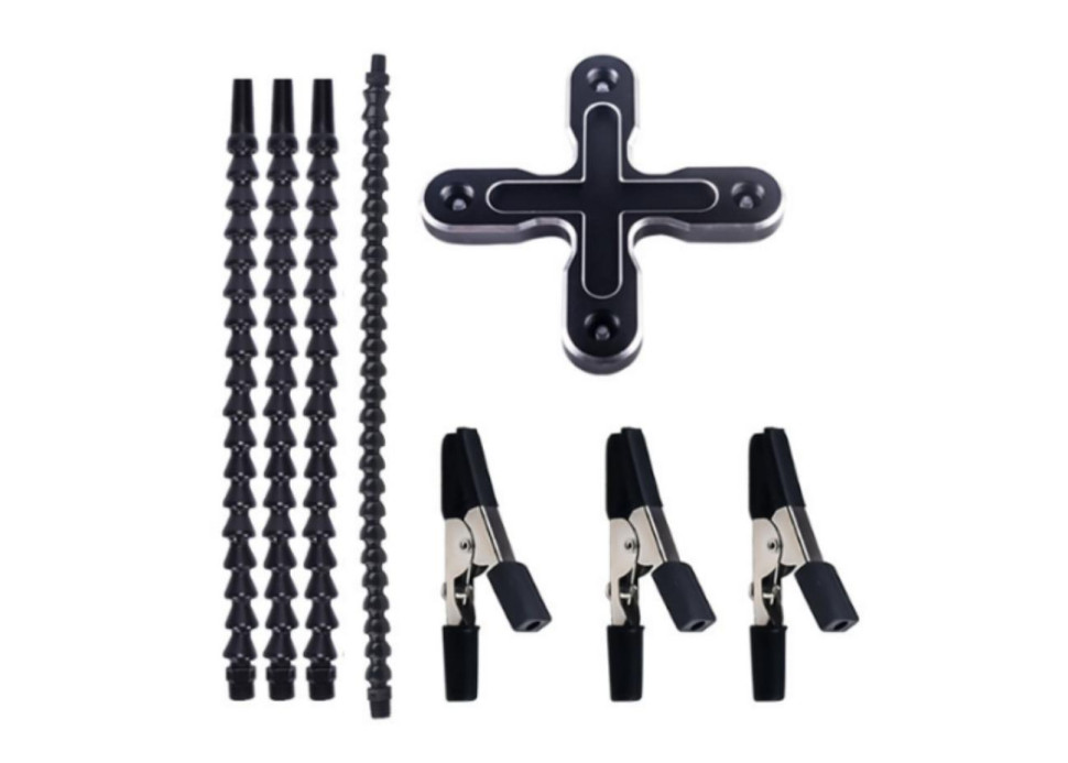 PCB Welding Flexible Black Multifunctional (4 Holes 4 Arms) Arms