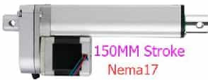 Шаговый актуатор (ход 150мм, скорость 35мм/с, усилие 150Н, 6-24В) Nema17