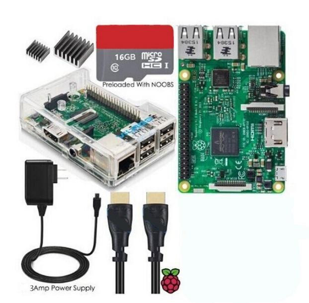 Набор Kit 1 с одноплатным компьютером Raspberry Pi 3 B (E14, EU вилка)
