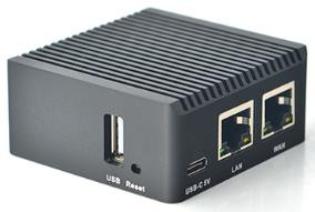Одноплатный компьютер NanoPi R2S (1 ГБ, RK3328, черный металлический корпус)