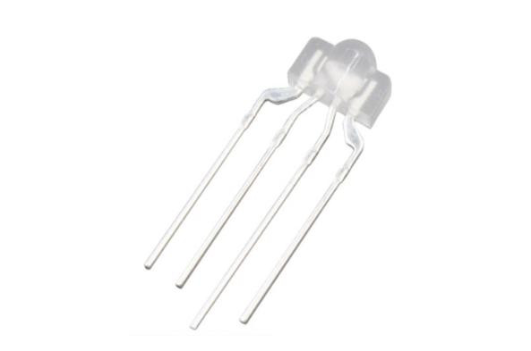 Рассеянный светодиод 3MM RGB 4PIN CA с ножкой 18мм (3В, 20мА)