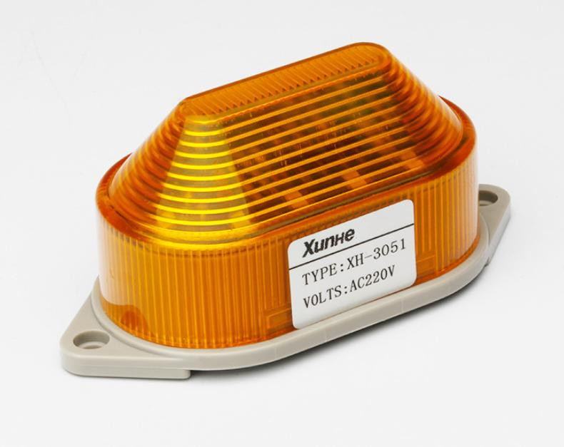 Strobe Beacon 220V With Sound Yellow High Intensity LED