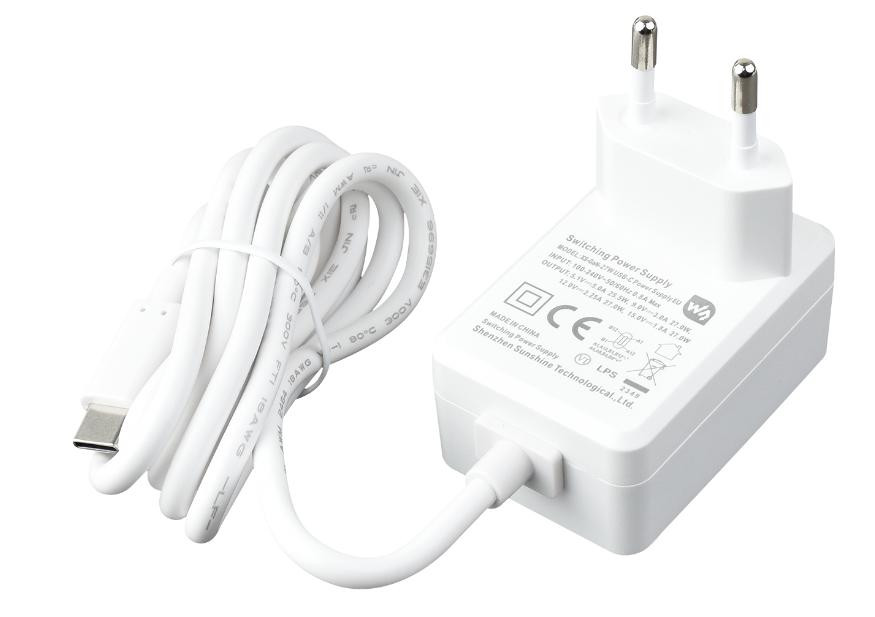 Блок питания PSU-27W для Raspberry Pi 5 (USB-C, EU)