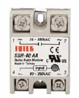 Твердотельное реле FOTEK SSR-40AA (80-250В, AC управление AC нагрузкой)