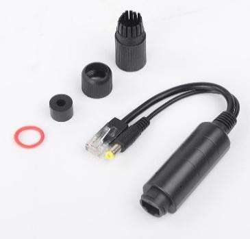 100M PoE Splitter влагозащищенный (модель SDAPO FS5712B, 12В, черный)