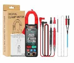 Clamp Multimeter Meter DC/AC Current Digital Red ANENG ST212 (With Battery)
