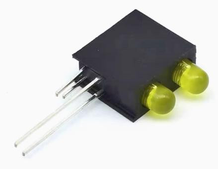 (Yellow+Yellow Left + Right Light Holder with Light 3MM Double Hole LED