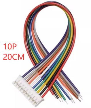 Односторонний штекерный разъем PH2.0мм 10P (провод 1007 26AWG, 20см)