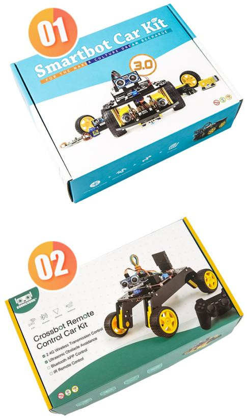 for Smart Robot Car optional templates or Pls choose from our kindly send us the size:24*18*7cm Big Color Box Customization design file MOQ500