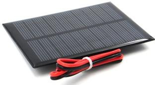 Капельная солнечная панель 5V 160MA (с кабелем 15см, 5В, 160мА, 55x80мм, для тестов зарядки телефона)
