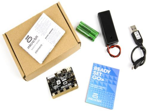 Набор с микрокомпьютером BBC Micro:Bit V1.5 Go (с батареей)