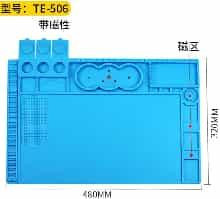 Silicone Heat Insulation Electronics Microscope TE-506 Mobile Phone Repair Workbench Pad with Magnetic 48*32CM
