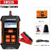 Charger Lead Acid Car Battery Pulse Repair Truck Battery Tester 12V10A /24V5A Car KONNWEI KW520 Tool EU Plug
