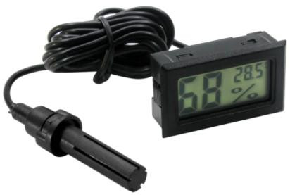 Temperature Humidity Digital Thermometer Meter with 1.5 Meter Hygrometer Fridge Freezer Tester Wire