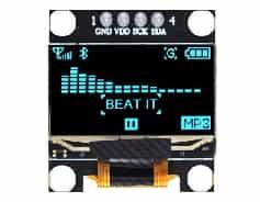 "OLED дисплей 0.96"" (I2C, 4pin, SSD1306, голубой, пайка)"