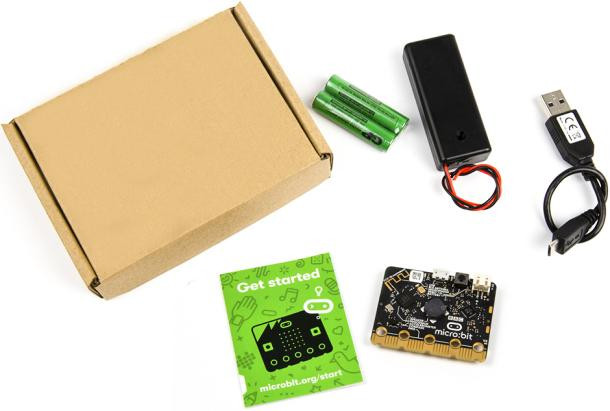 Набор с микрокомпьютером BBC Micro:Bit V2.2 Go Kit, коробка без логотипа