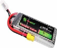 Аккумулятор Lion (LiPo, 2S, 4200 мАч, 7.4В, 35С, высокая мощность, для авиамоделей, разъем XT60 Female)