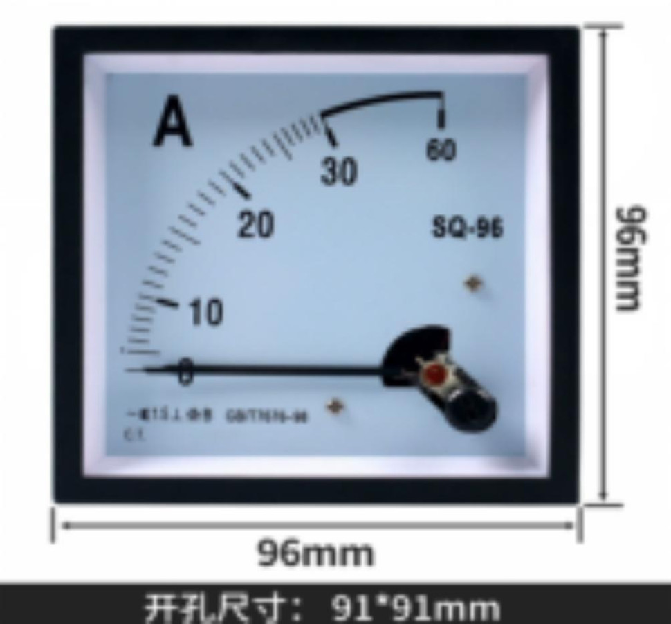 Pointer Meter Direct 30A SQ-96 AC Ammeter Size:96*96mm