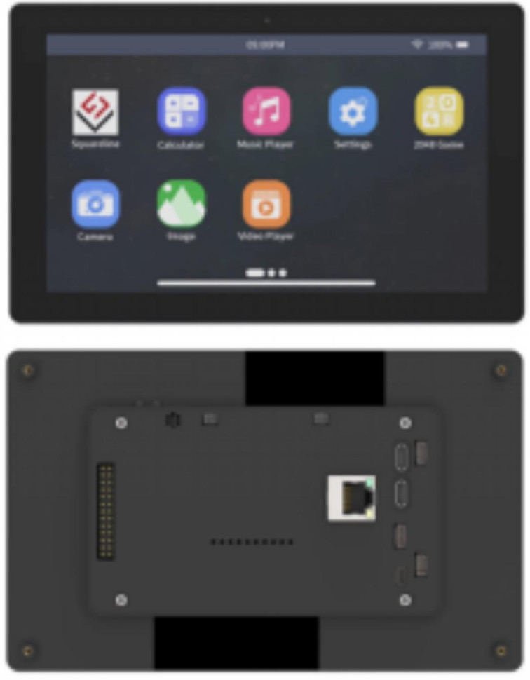Capacitive Touch with Smart Display Screen ESP32-P4+ESP32-C6 7.0inch 1024*600 IPS Development Board Acrylic enclosure