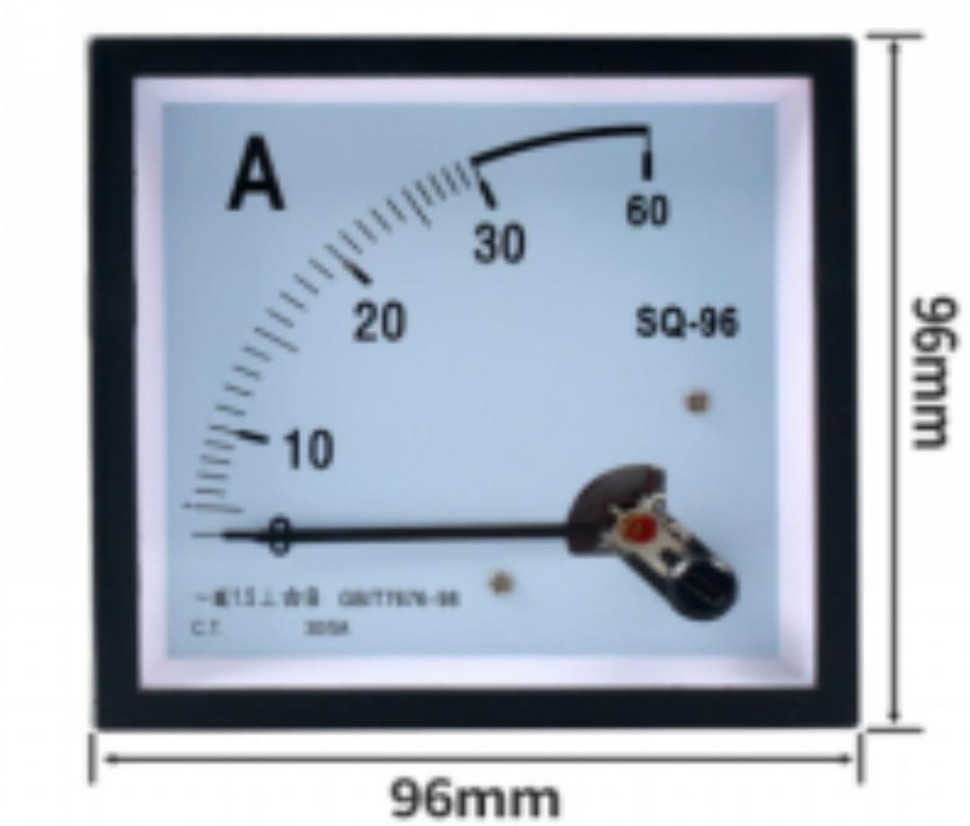 Pointer Meter 30/5A SQ-96 AC Ammeter Size:96*96mm