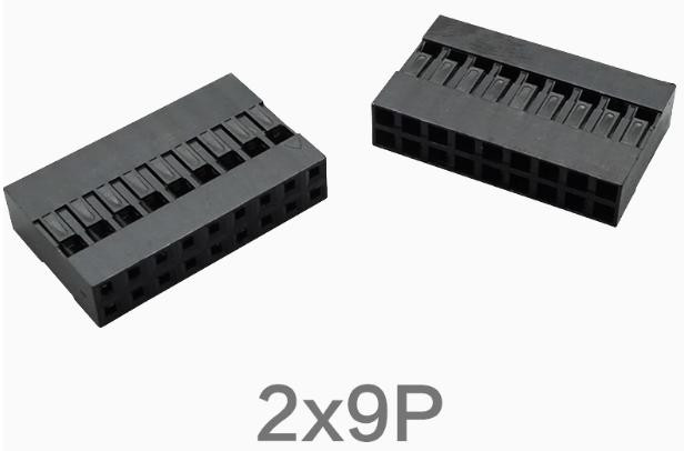 Dupont Housing 2*9P Double Row 2.54MM Connector