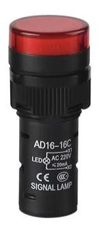 Сигнальная лампа AD16-16C (AC380В, 16мм, LED, красный)
