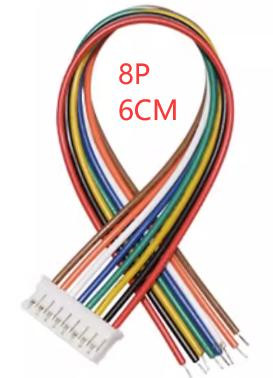 Односторонний штекерный разъем PH2.0мм 8P (провод 1007 26AWG, 6см)