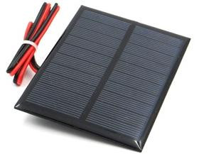 Капельная солнечная панель 5V 200MA (с кабелем 15см, 5В, 200мА, 70x90мм, для тестов зарядки телефона)