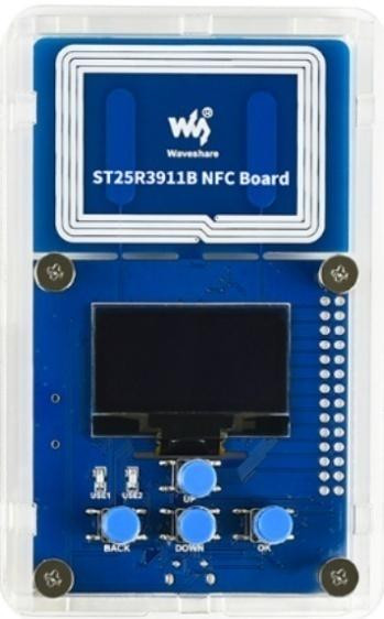 Трансивер NFC ST25R3911B (SPI, 13.56 МГц, AT32F413RBT7, мультипротокол)