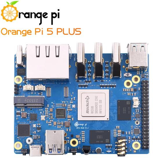 Одноплатный компьютер Orange Pi 5 Plus (8 ГБ RAM, RK3588S, PCIE)
