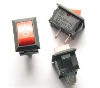 Переключатель KCD1-101 6А, 250В 2-контактный