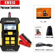 Battery Charger+Battery Battery Tester+12V 5A KONNWEI KW510 12V Pulse Repair Tool EU Plug