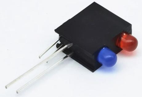 Light Holder with Light (Red+Blue Left + Right -) 3MM Double Hole LED