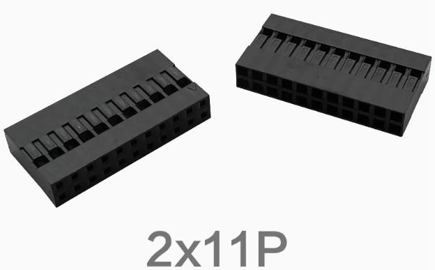 Dupont Housing 2*11P Double Row 2.54MM Connector