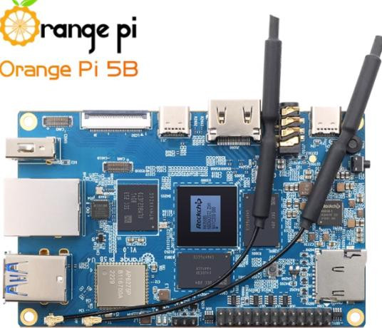 Одноплатный компьютер Orange Pi 5B (16 ГБ RAM, 256 ГБ EMMC, Rockchip RK3588S, 64-бит, WIFI+BLE, 8K видео)