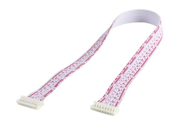 Двусторонний коннектор PH2.0 9P Female (прямой, красный и белый провод, 1007 26AWG, 15 см)
