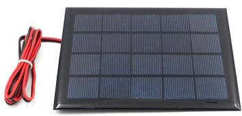 Капельная солнечная панель 5V 500MA (с кабелем 15см, 5В, 500мА, 130x150мм, для тестов зарядки телефона)