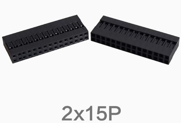 Dupont Housing 2*15P Double Row 2.54MM Connector