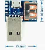 USB-разъем Male to Micro Female (ZK-USB3, переходник)