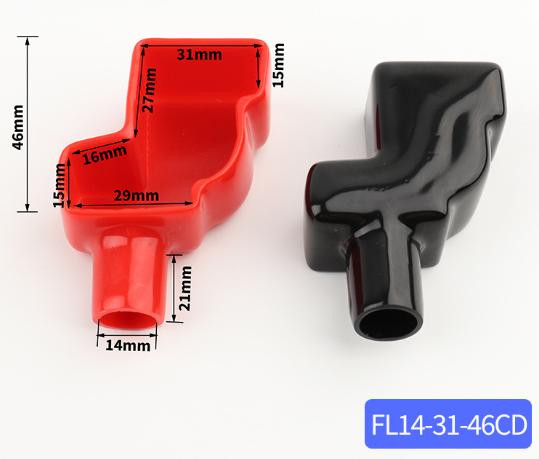 Boots Covers Insulating Protector FL14-31-46CD 1 Pair Battery Terminal