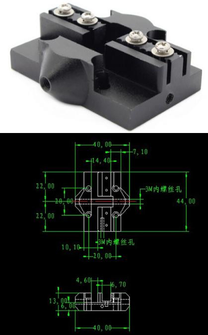 Каретка M3 Kossel (M4, 20?20мм)